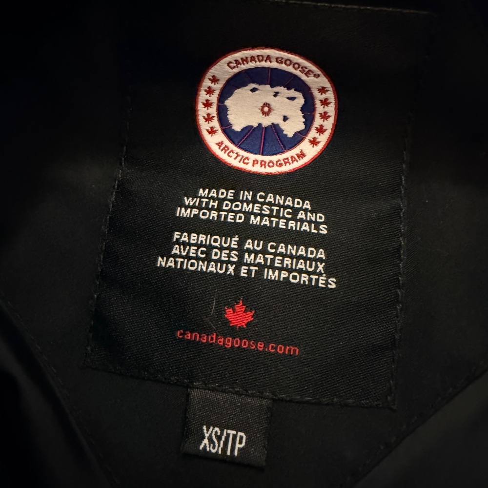 Canada Goose Black Ski Jacket/ Parka with Fur Hood - Picture 3 of 4